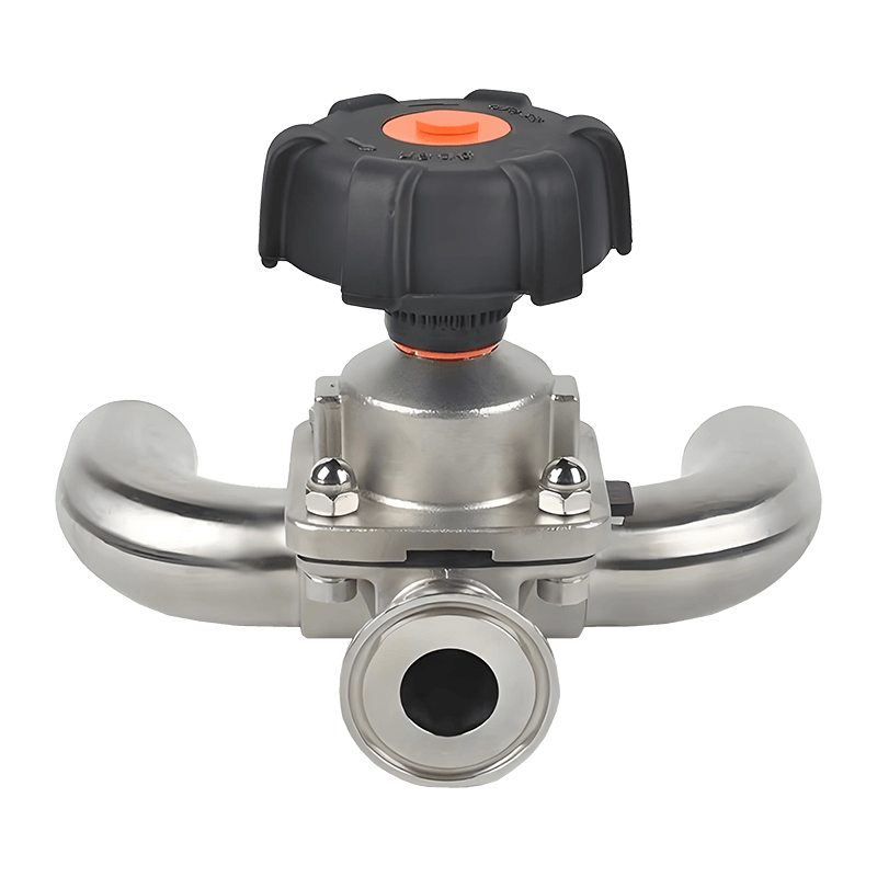 手動サニタリーダイヤフラムバルブ