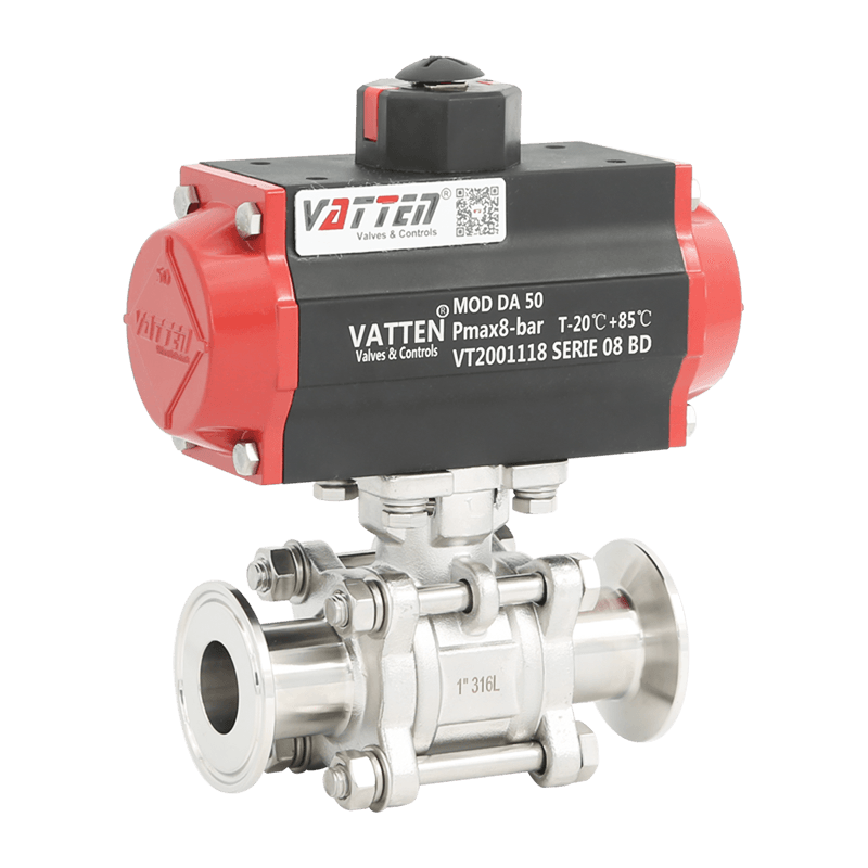 空気圧クランプボールバルブ