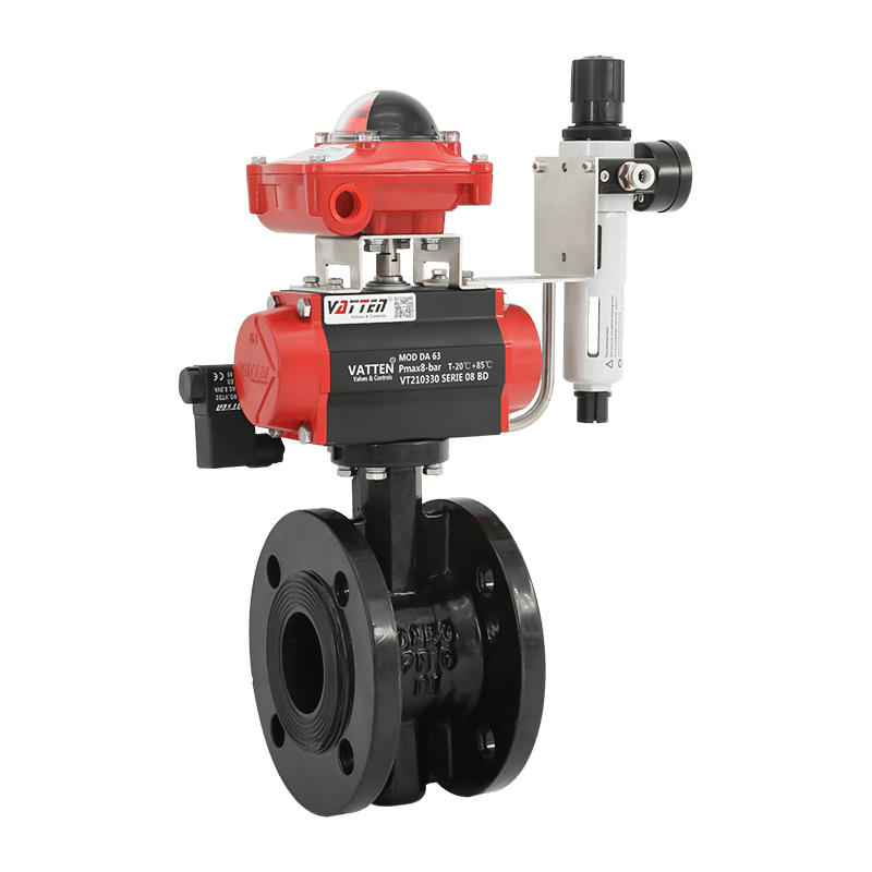 空気圧フランジ型バタフライバルブ