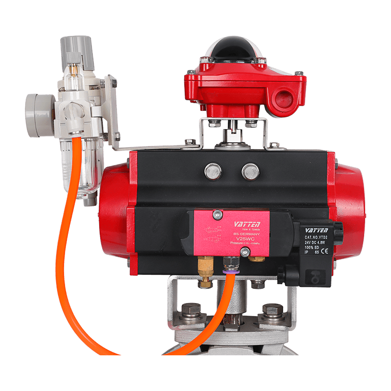 空気圧粉体バタフライバルブ