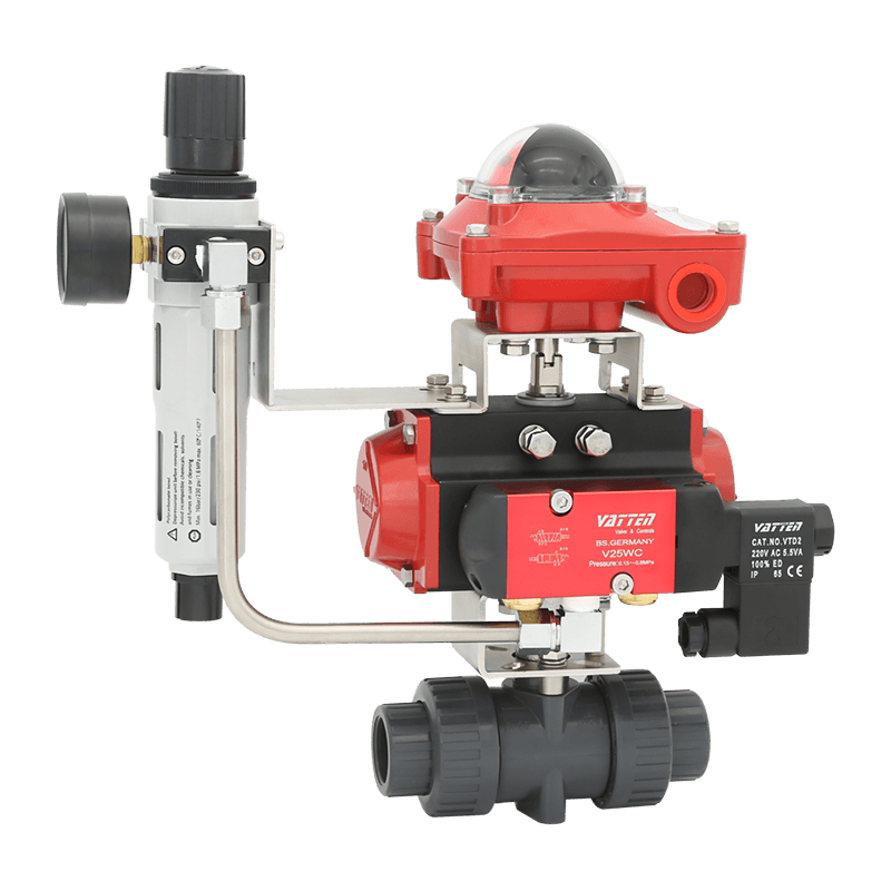 空気圧PVCボールバルブ