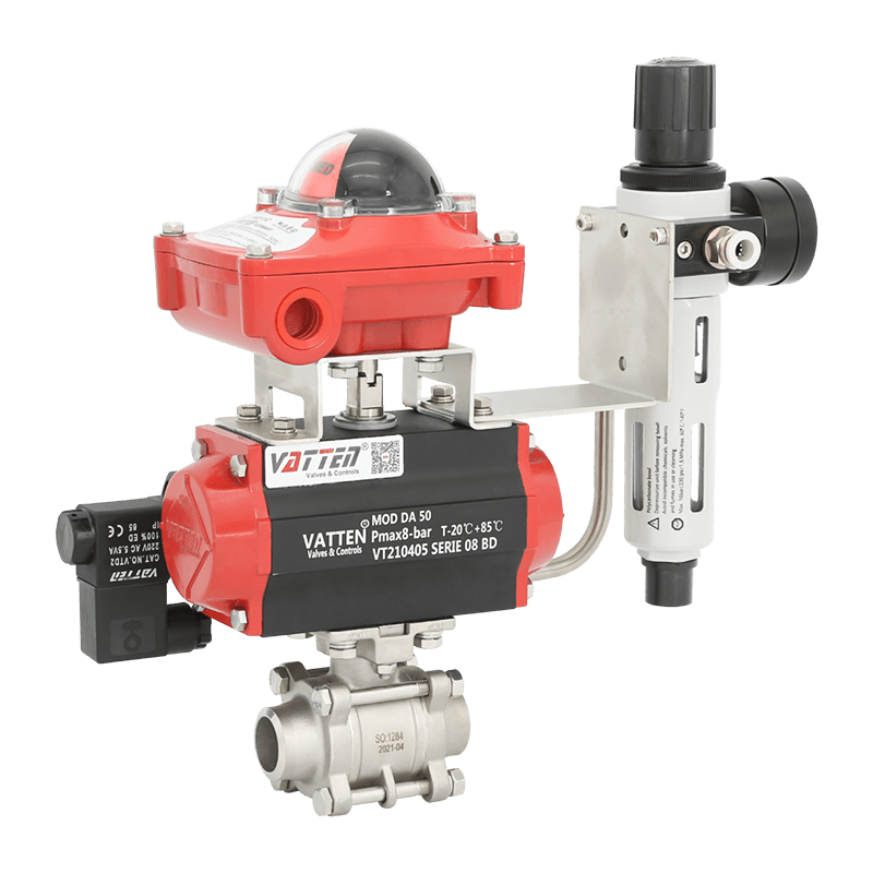 空気圧溶接ボールバルブ