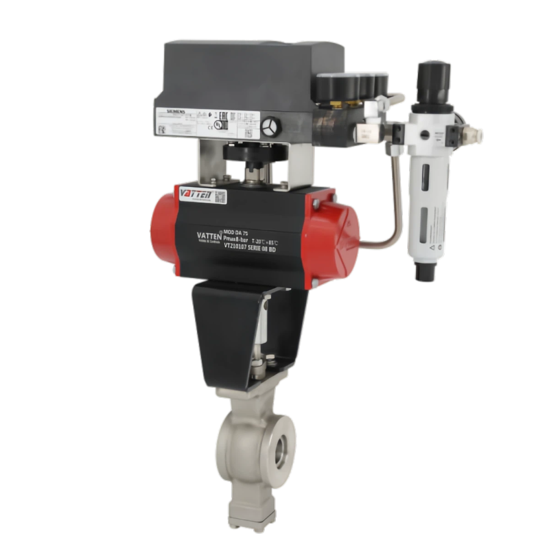 空気圧V型ボールバルブ